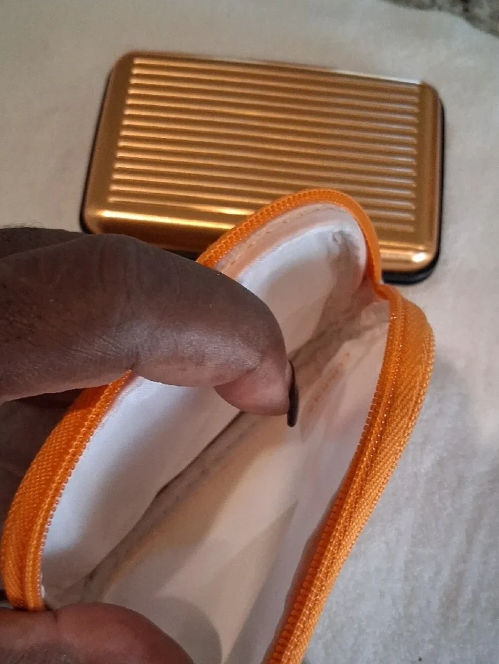 Bundle: Metallic Card Holder Set, Change Purse And Wallet.